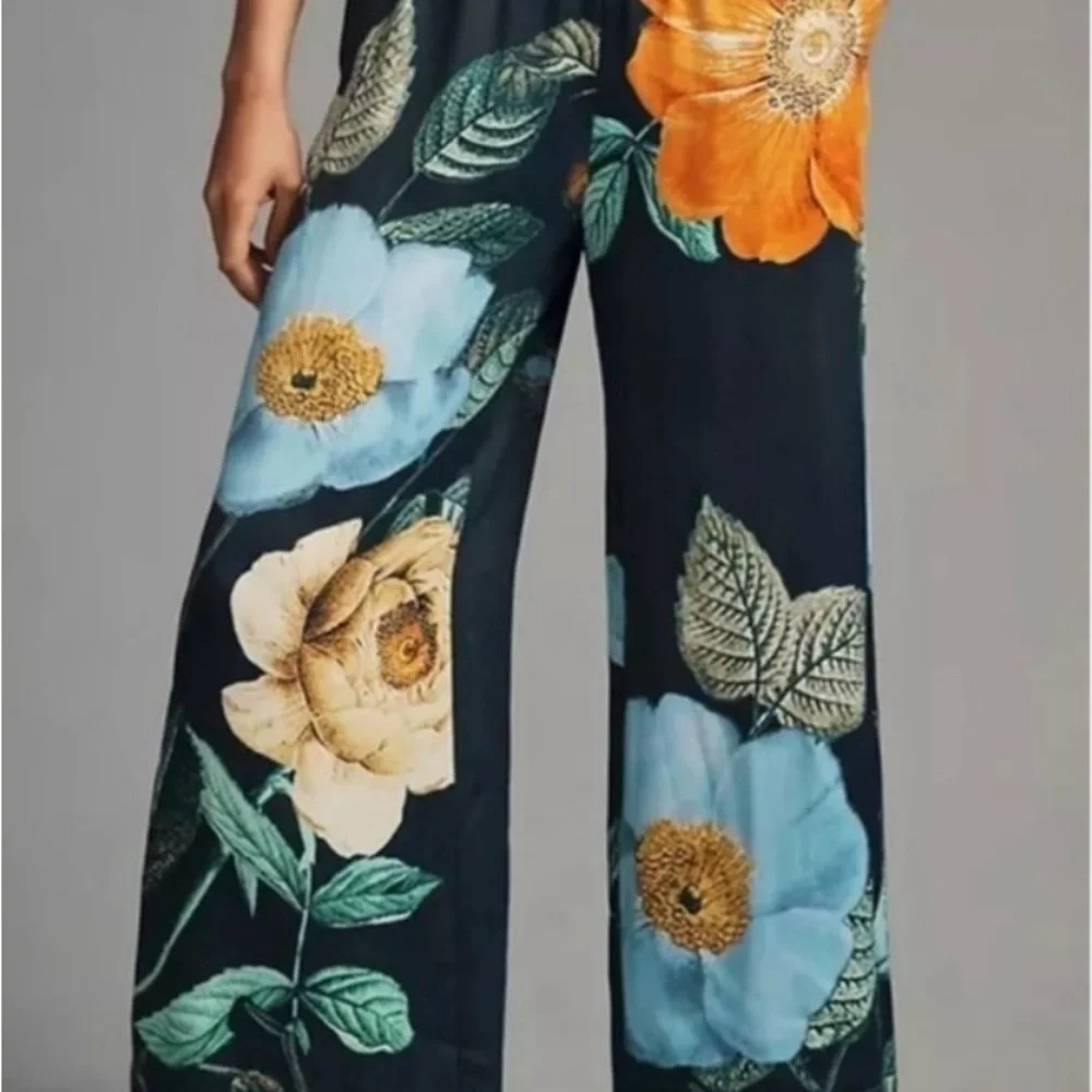 Maeve by Anthropologie silk floral pants - Picture 2 of 4